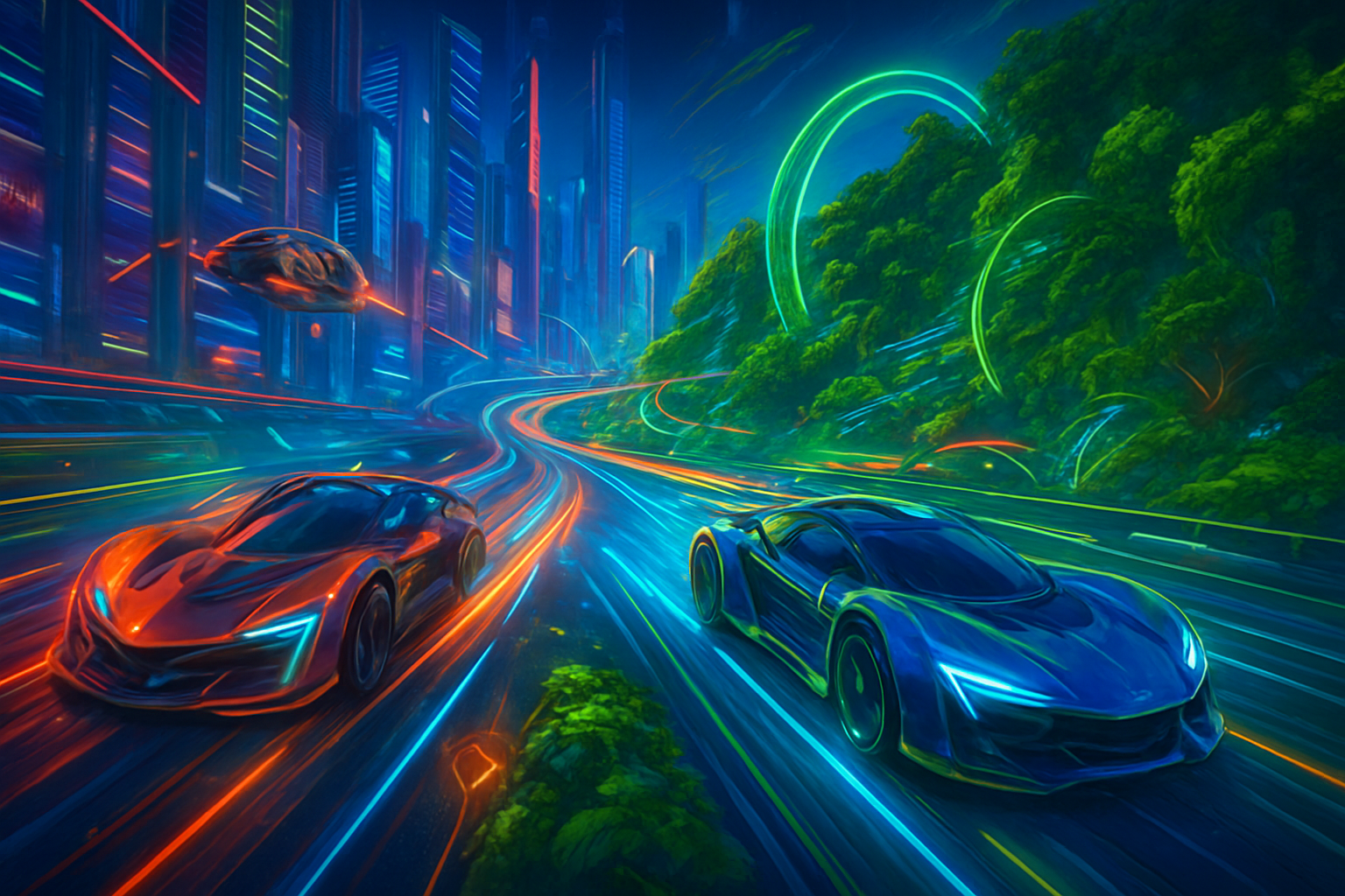 Neon Eco Racers - 3D Racing by Jabali AI