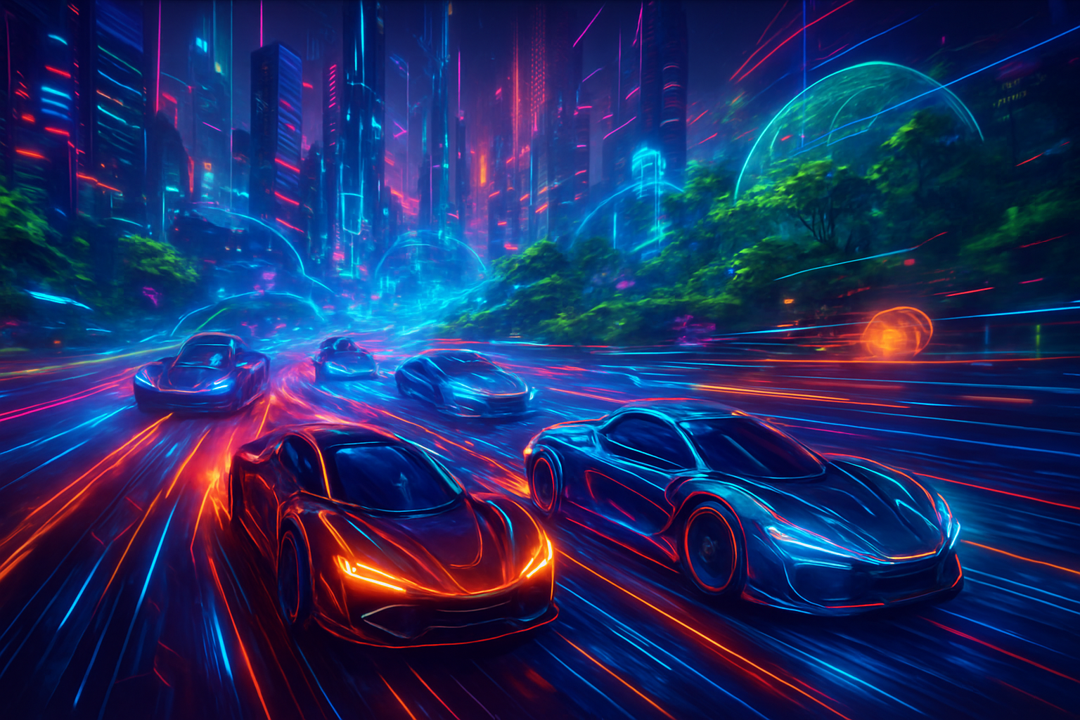 Neon Unity Racers - 3D Racing by Jabali AI