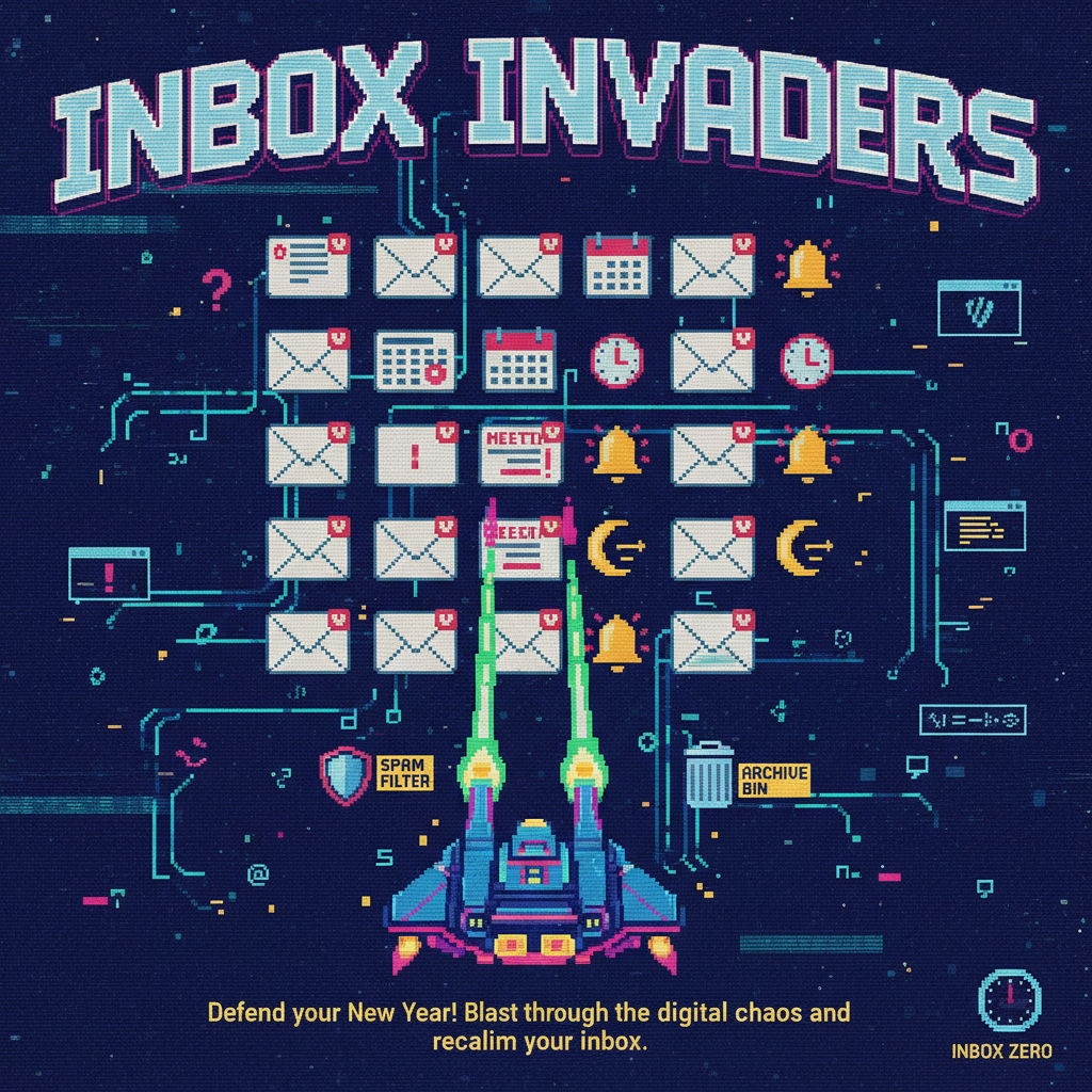 Inbox Invaders - Fixed Shooter Arcade by Jabali AI