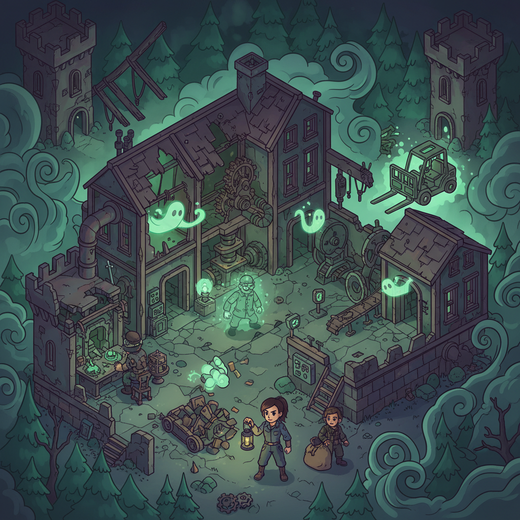Ghosts of Vektor Factory - Adventure RPG by Jabali AI