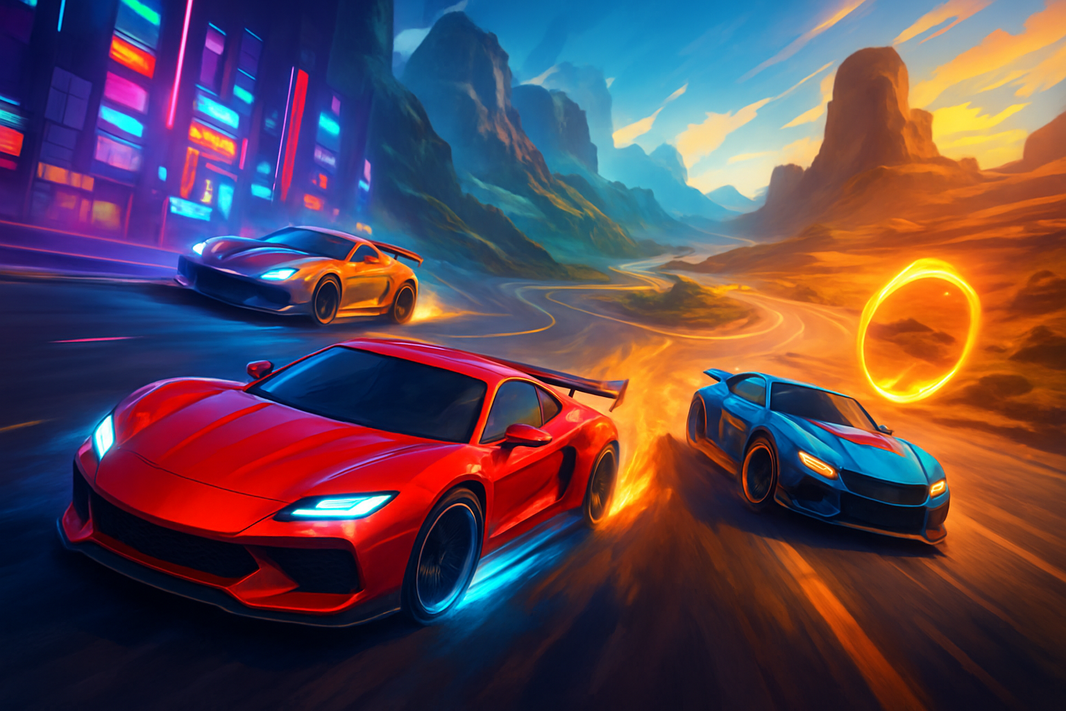 Circuit Clash: Velocity Wars - 3D Racing by Jabali AI
