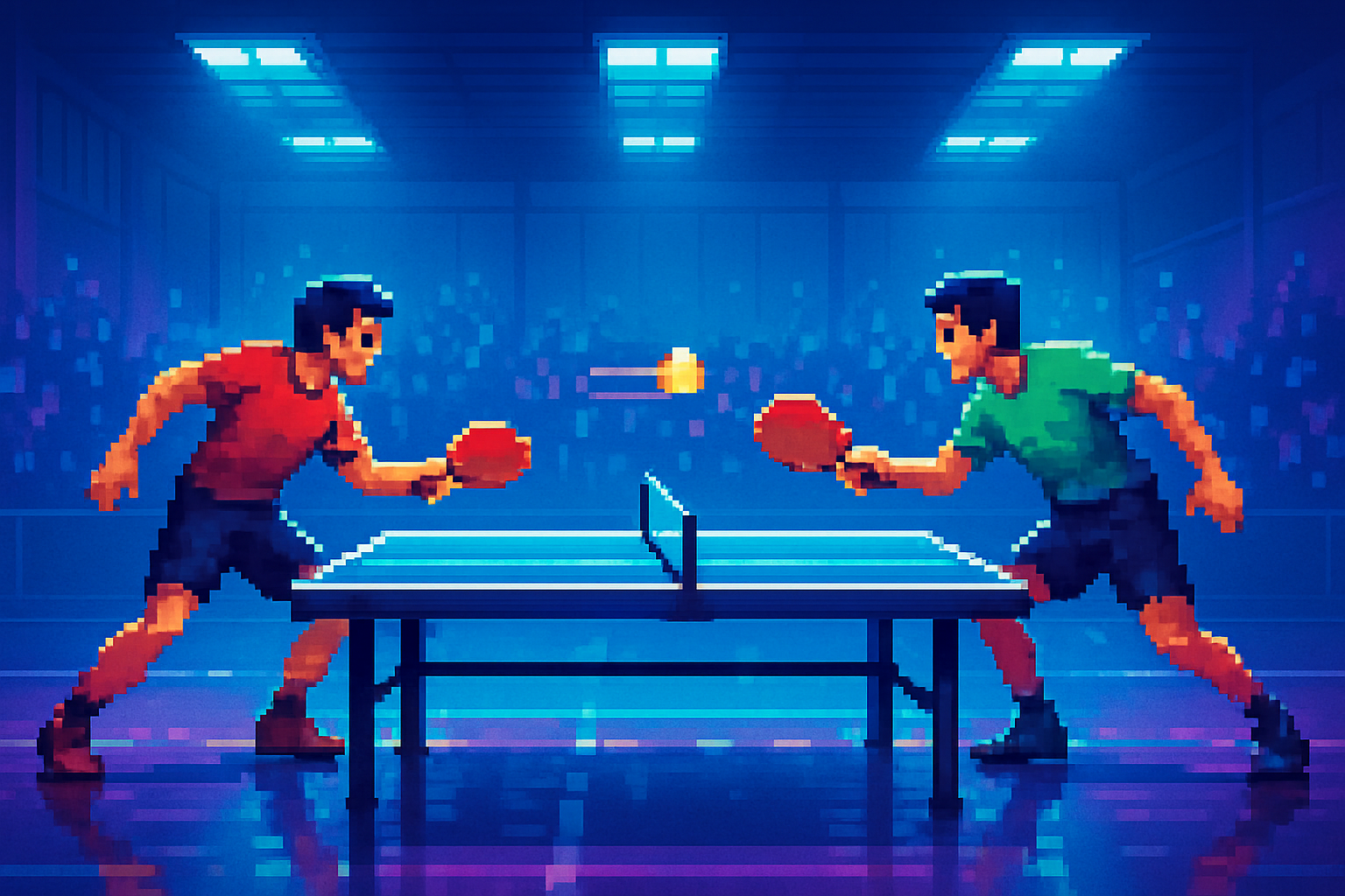 Neon Table Rally - Ping Pong by Jabali AI