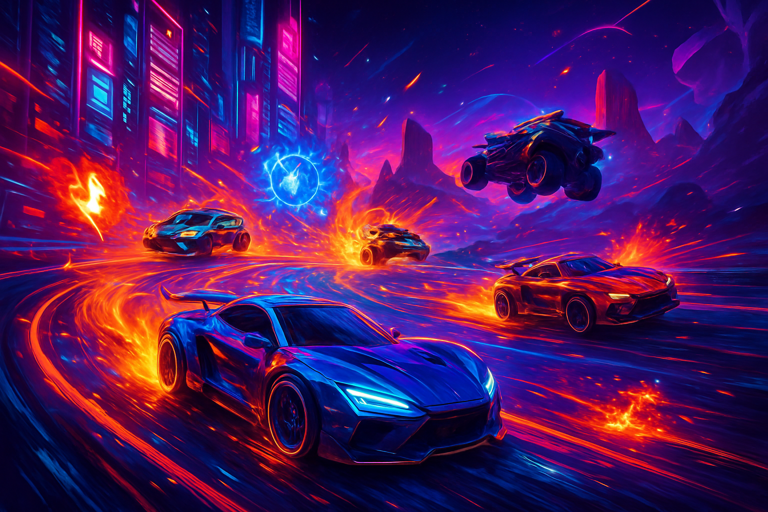 Neon Velocity: Combat Circuit - 3D Racing by Jabali AI