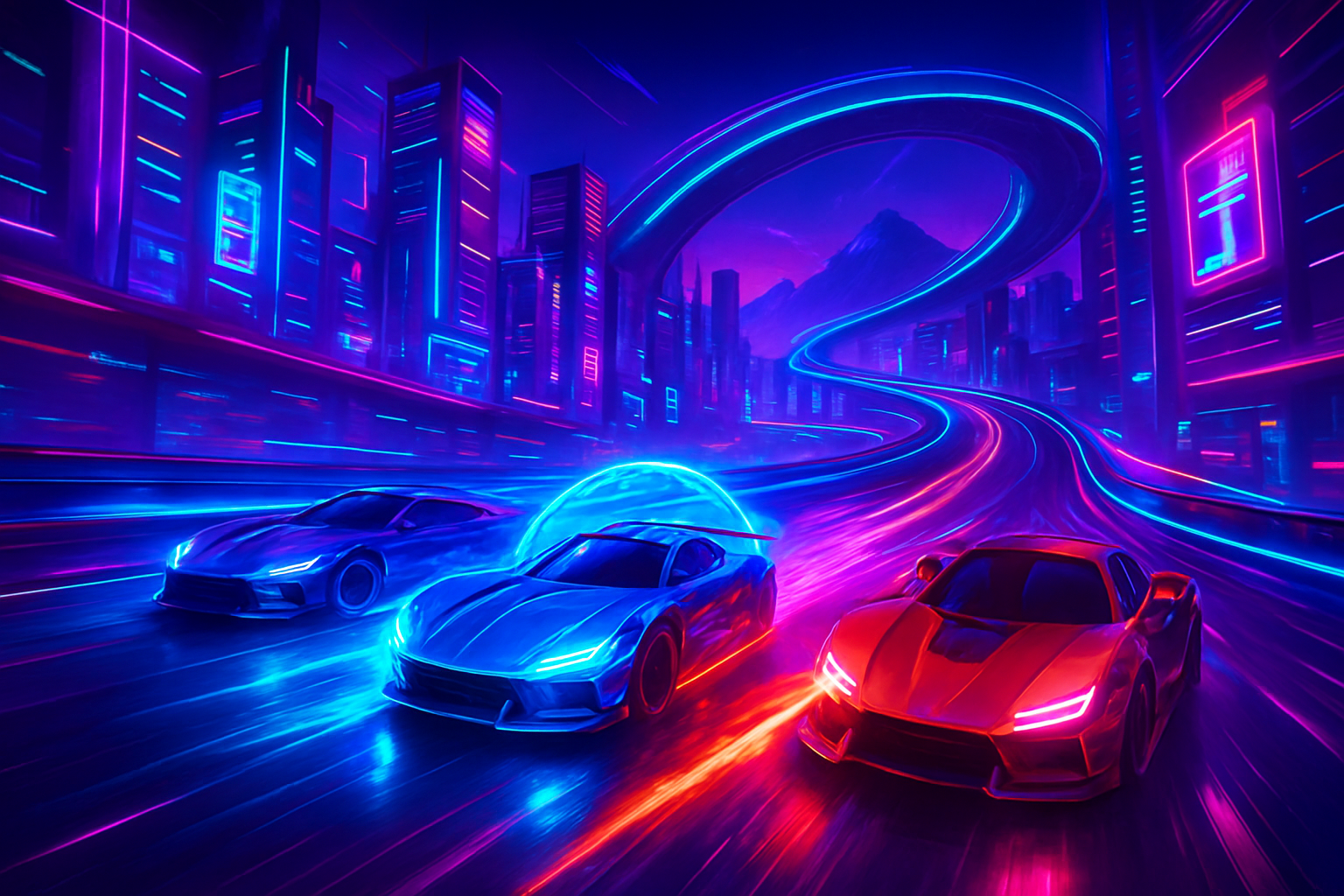 Neon Rivals: Turbo Combat - 3D Racing by Jabali AI