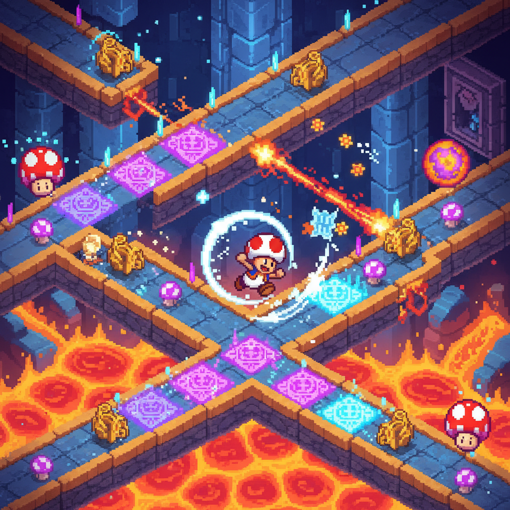 Toadstool Tower Quest - Rhythm Platformer by Jabali AI