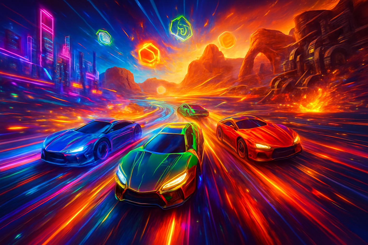 Neon Combat Racers - 3D Racing by Jabali AI