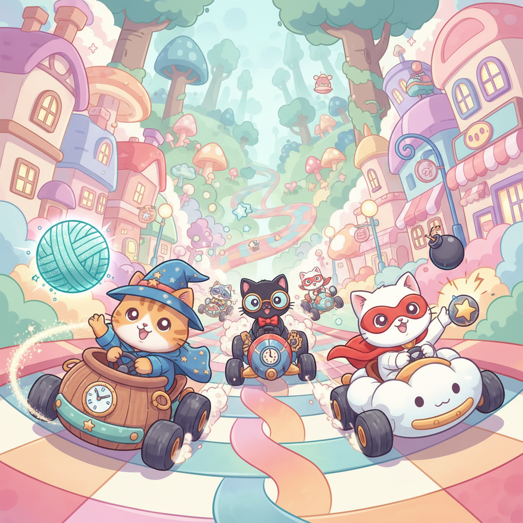 Cat Kart Clash - 3D Racing by Jabali AI