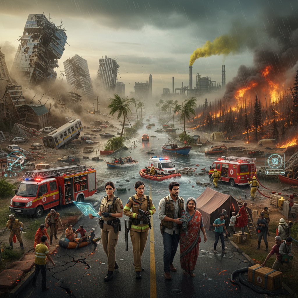 RescueOps: Disaster Response Simulator - Jabali AI Poster