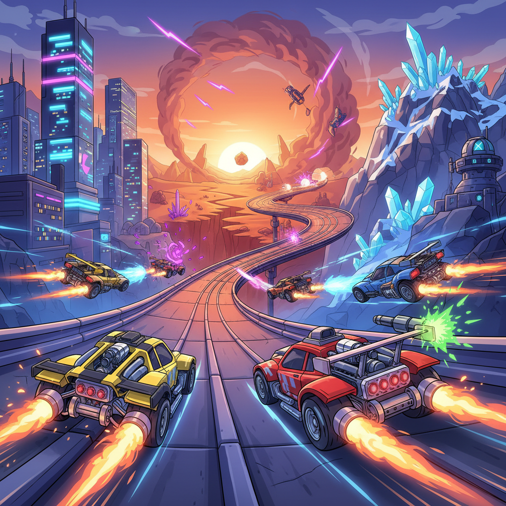 Turbo Combat Racers - 3D Racing by Jabali AI