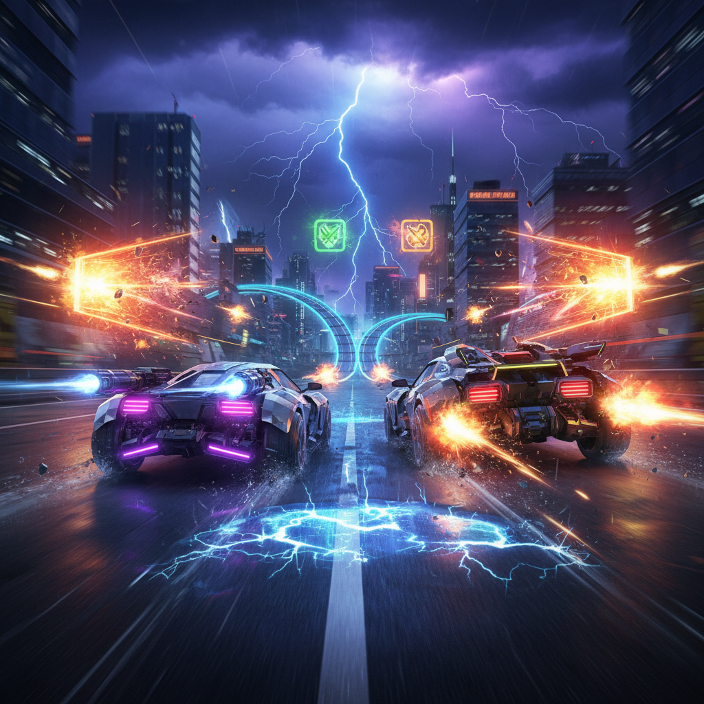 Neon Velocity: Crisis Circuit - Jabali AI Poster