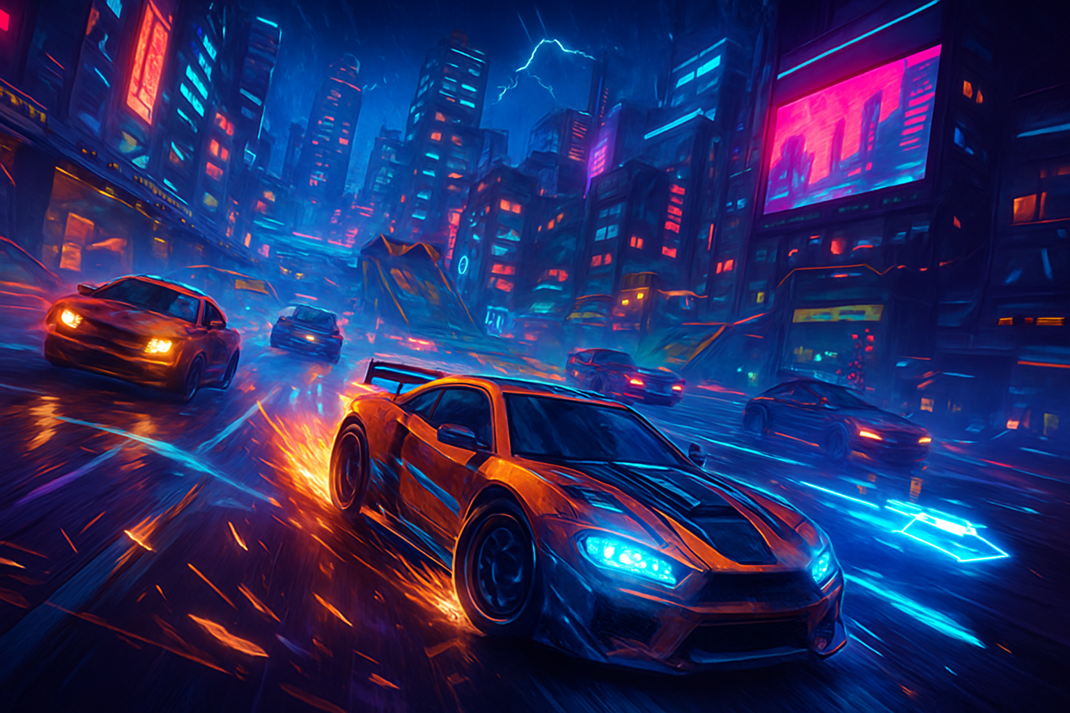 Velocity Vortex: City Showdown - 3D Racing by Jabali AI