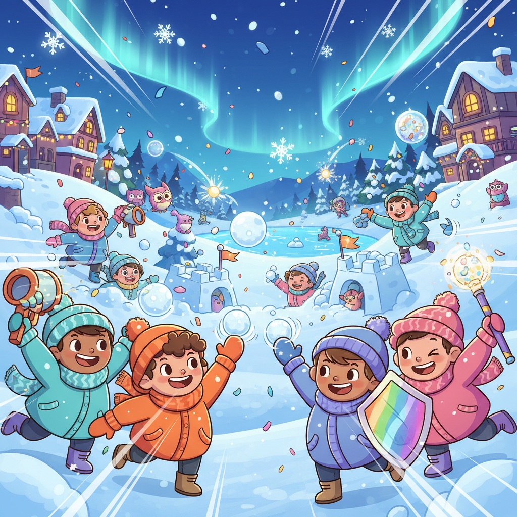 Frosty Fling Frenzy - Jabali AI Poster