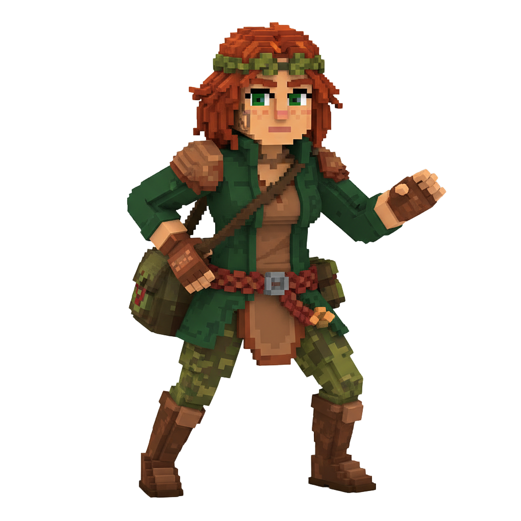 Pixel Ranger Lyra - Character Life Simulation by Jabali AI