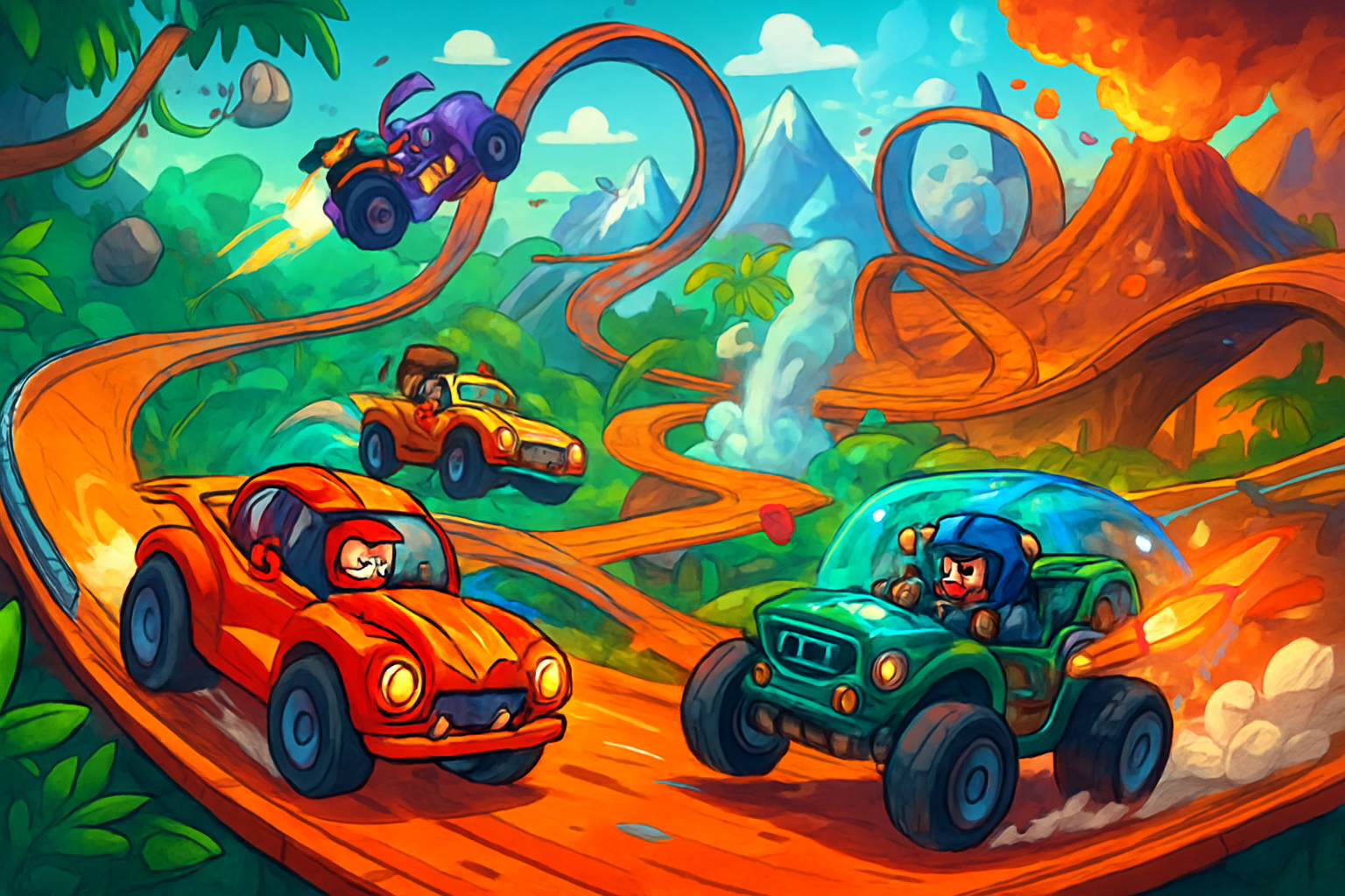 Turbo Track Mayhem - 3D Racing by Jabali AI