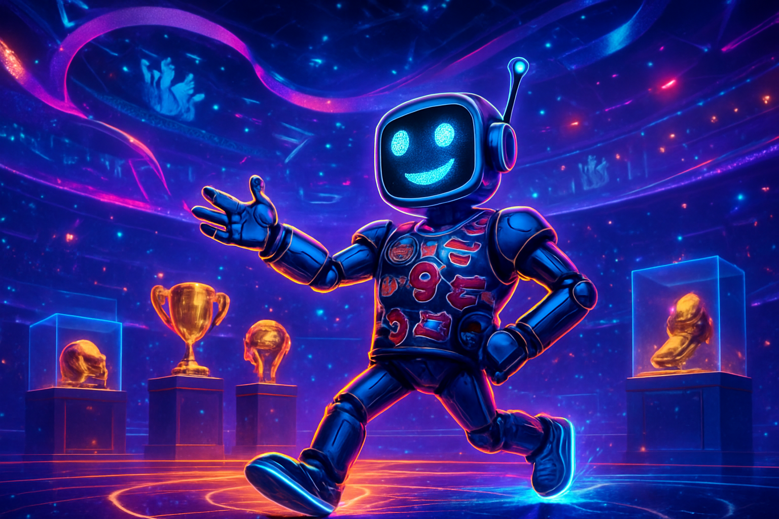 Neon Rivalry Showdown - Trivia Game by Jabali AI