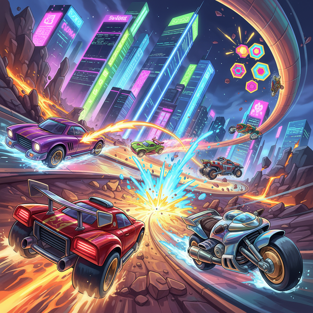 Turbo Combat League - 3D Racing by Jabali AI